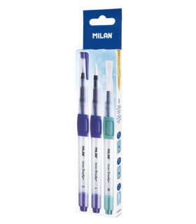 PINCEL DE AGUA MILAN RECARGABLE C/3