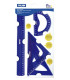 EQUIPO DIBUJO MILAN 30 CM AZUL