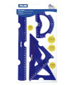 EQUIPO DIBUJO MILAN 30 CM AZUL