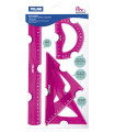 EQUIPO DIBUJO MILAN 30 CM ROSA
