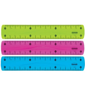 REGLA CENTRUM FLEXIBLE 15 CM SURTIDO