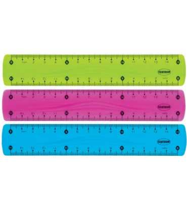 REGLA CENTRUM FLEXIBLE 15 CM SURTIDO