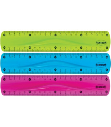 REGLA CENTRUM FLEXIBLE 20 CM SURTIDO