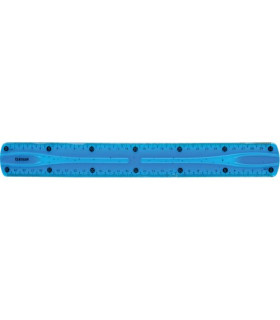 REGLA CENTRUM FLEXIBLE 30 CM AZUL