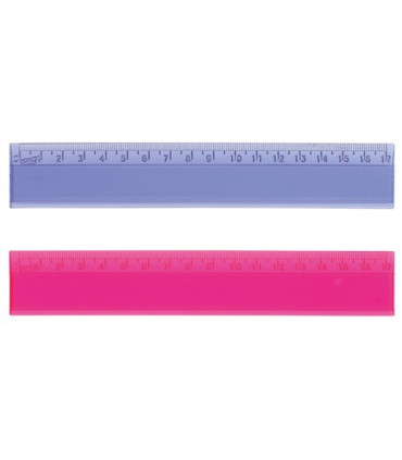REGLA CRISTAL SAFTA 17 CENTIMETROS SURTI