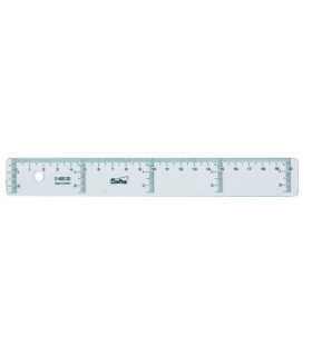 REGLA CRISTAL SAFTA 20 CENTIMETROS