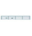 REGLA CRISTAL SAFTA 20 CENTIMETROS