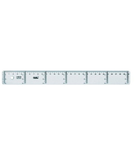 REGLA CRISTAL SAFTA 30 CENTIMETROS