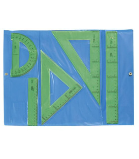 EQUIPO DIBUJO SAFTA VERDE CENTIMETROS