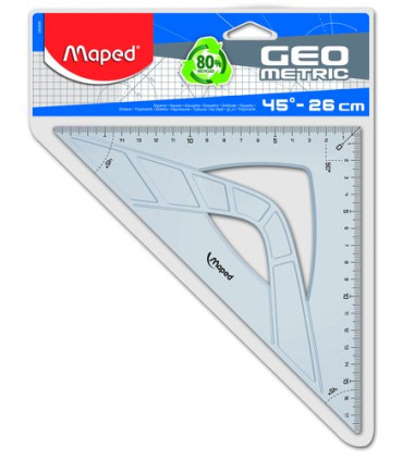 ESCUADRA GEOMETRIC MAPED 26 cm