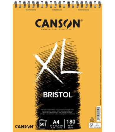BLOC DIBUJO CANSON XL BRISTOL  C/ESP. A4