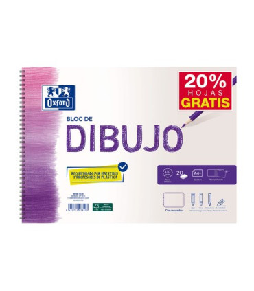 BLOC DIBUJO OXFORD C/ESP. REC A4+ 130g