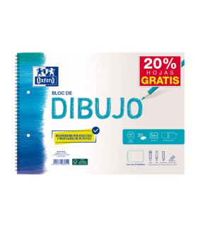 BLOC DIBUJO OXFORD C/ESP. 2TAL A4+ 130g