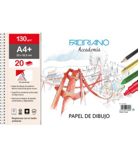 BLOC DIBUJO FABRIANO C/ESP. A4+ 130g