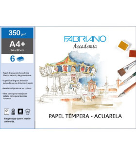 LAMINAS ACUARELA FABRIANO A4+ B/6