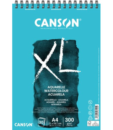 BLOC DIBUJO CANSON XL AQUAREL. C/ESP. A4