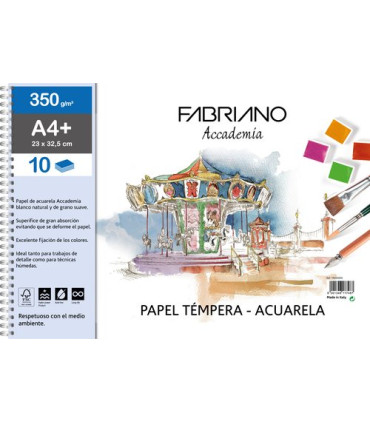 BLOC DIBUJO FABRIANO C/ESP. A4+ 350g