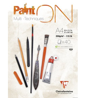 BLOC DIBUJO CLAIR.PAINT ON MULTIT.A4 250