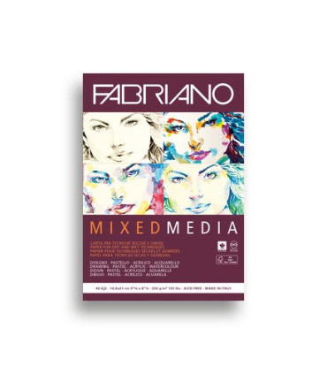 BLOC DIBUJO FABRIANO MIX MEDIA A5 250g