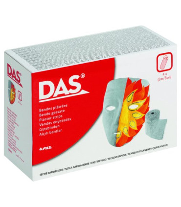YESO DAS PAQUETE 4 TIRAS de 3 m x 8 cm