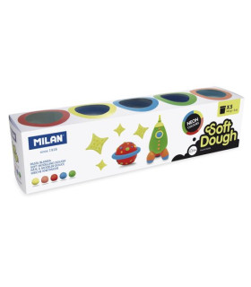 PASTA MODELAR MILAN SOFT DOUGH NEON C/5