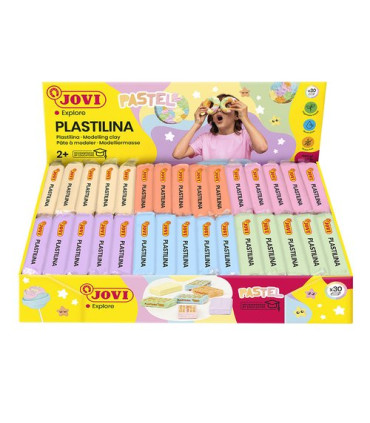 PLASTILINA JOVI 70 PAST. COL.PASTEL C/30