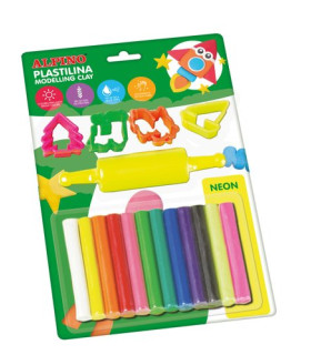 PLASTILINA ALPINO BLISTER 10+2 17GR HERR