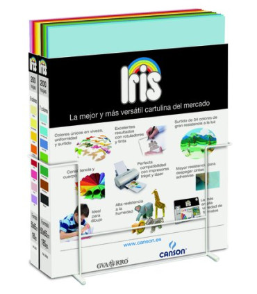 CARTULINA 50x65 IRIS Cj.2x200 SIN SOPORT