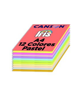 CARTULINA A4 IRIS 185g COL. PASTEL P/120