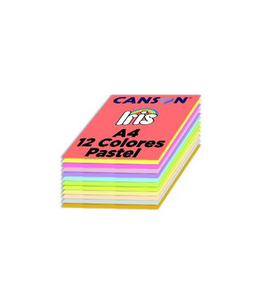 CARTULINA A4 IRIS 185g COL. PASTEL P/120