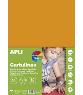 CARTULINA A4 170gr. 50 UD. COL.INTENSO