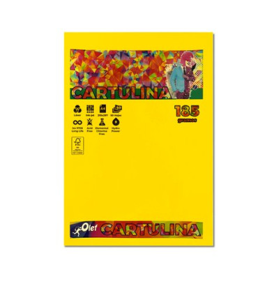 CARTULINA A4 OLEF 185g INTENSOS P/50