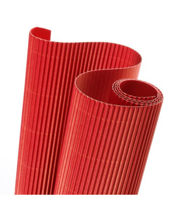 CARTON ONDUL.CANSON R.0,5x0,7 ROJO P/10