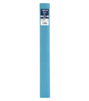 PAPEL CREPE CANSON 30g 0,5x2,5 AZUL TURQ