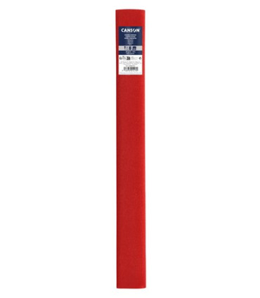 PAPEL CREPE CANSON 30g 0,5x2,5 ROJO VIV