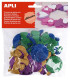 GOMA EVA APLI F.ADH.PURP.ALFABETO B/52