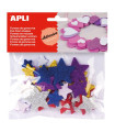 GOMA EVA APLI F.ADH.PURP.ESTRELLA B/50