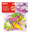 GOMA EVA APLI F.ADH.PURP.FLORES B/48
