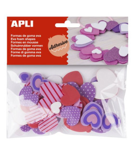 GOMA EVA APLI F.ADH.CORAZONES B/40