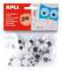 OJOS MOVILES APLI REDO. NEGRO B/75