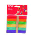 PALILLOS PLANOS MADERA COLOR 11,4cm B/50