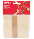 PALILLOS PLANOS MADERA 11,4cm. B/50