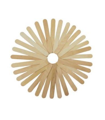 PALILLOS PLANOS NATURAL 15cm. PACK 50
