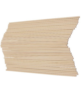 PALILLOS REDONDOS NATURAL 20cm. PACK 36