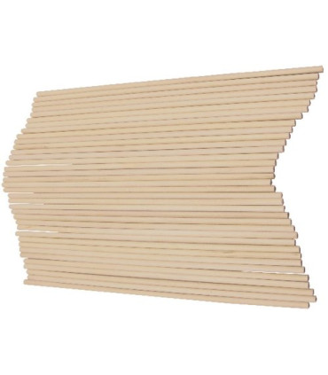 PALILLOS REDONDOS NATURAL 20cm. PACK 36