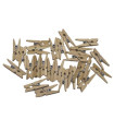 PINZAS SMART MADERA NATURAL PACK 30