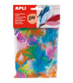 PLUMAS APLI PEQUEÑAS SURTIDO 14 gr.
