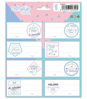 ETIQUETA ESCOLAR ERIK 15,8x20 AMELIE