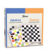 JUEGO AJEDREZ DAMAS 40 Cmt CON ACCESORIO