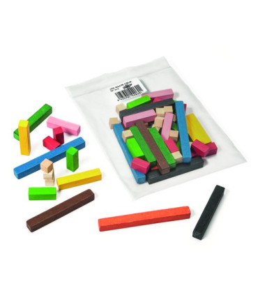 REGLAS REGLETAS MADERA BOLSA 63 PIEZA